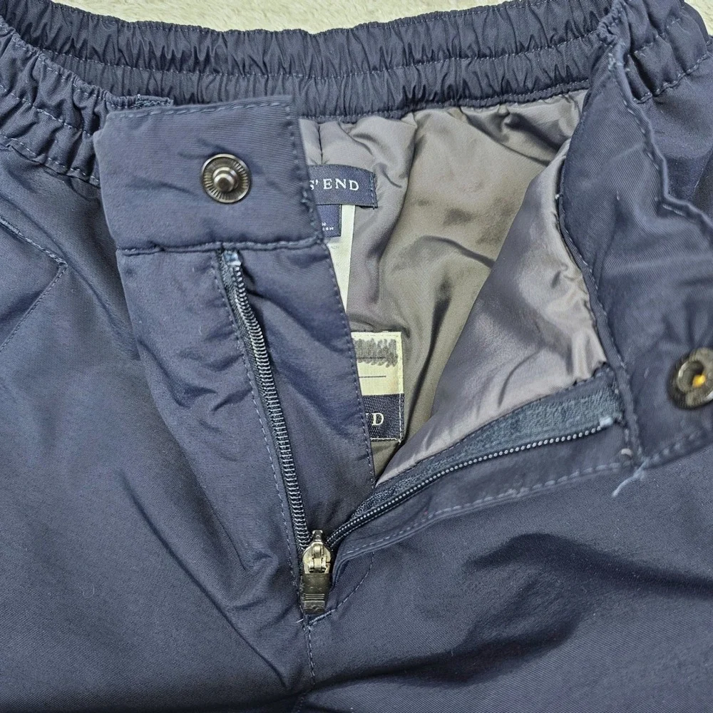 Lands' End Youth Nylon Snow‎ Pants Size 8 Insulated Reinforced Knee Seat Winter